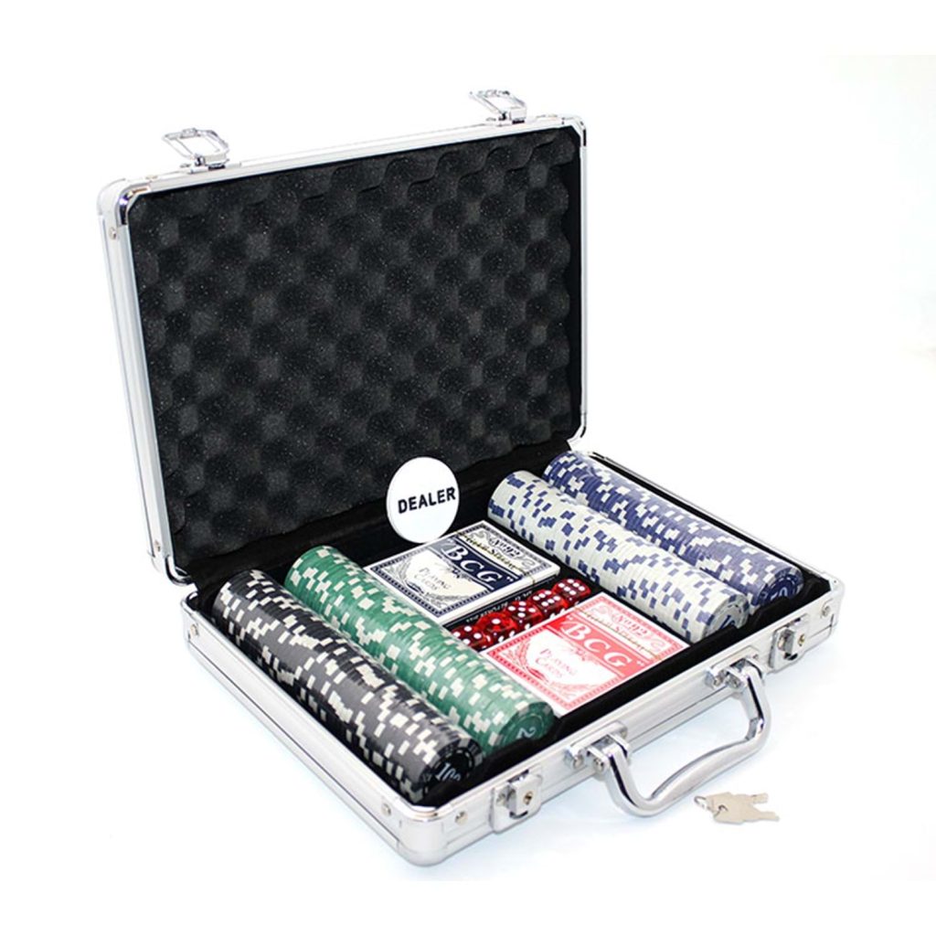 Metal Çantalı 200 Chipli Poker Oyunu Alk1500