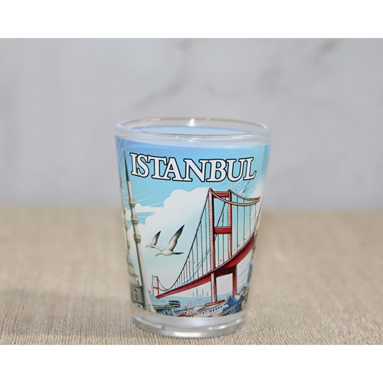 İstanbul Temalı Cam Shot Bardak Alk4357
